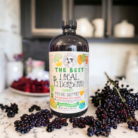Elderberry Syrup: 32 oz Family Size Bottle